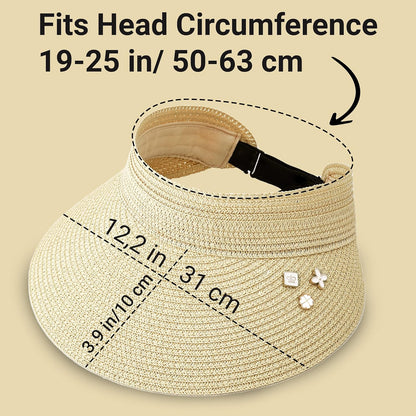 Straw Visor Hats