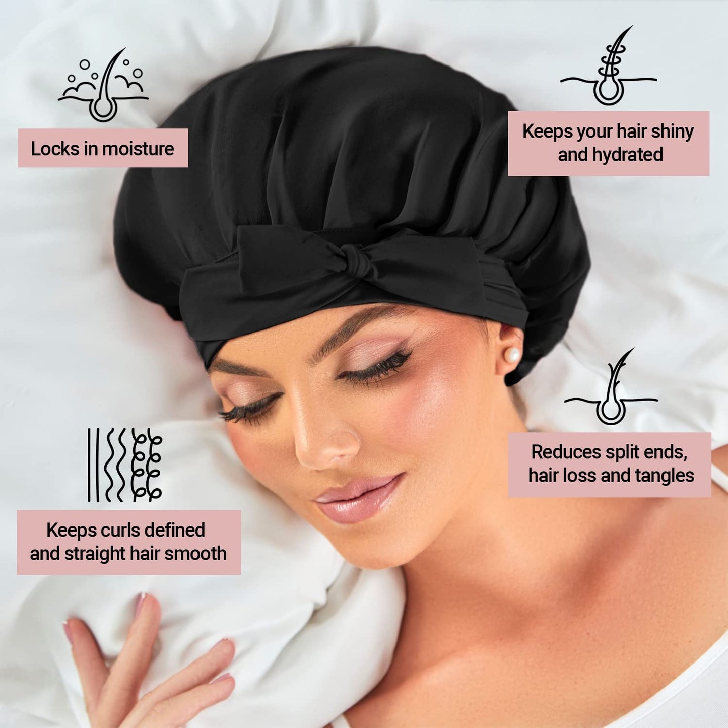 Customized Silk Sleep Bonnets 👑 – EyeCandy Beauty LLC.