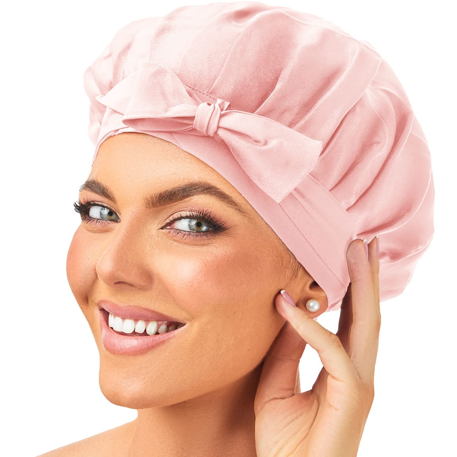 Buy Wholesale China 100% Mulberry Silk Bonnet, Natural Silk Night Cap Hair  Bonnet Sleeping Silk Sleep Hat For Woman & Hair Bonnets at USD 13.4