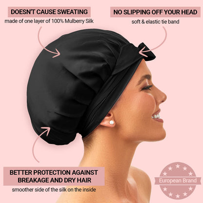 Silk Bonnets - 100% Mulberry Silk Sleep Cap